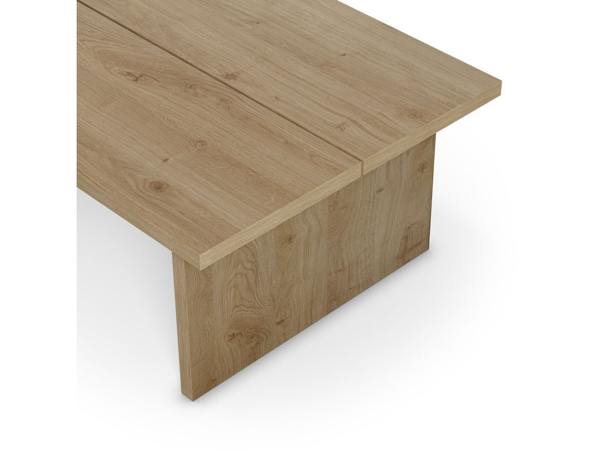 LOANA 120 cm salontafel met houtlook