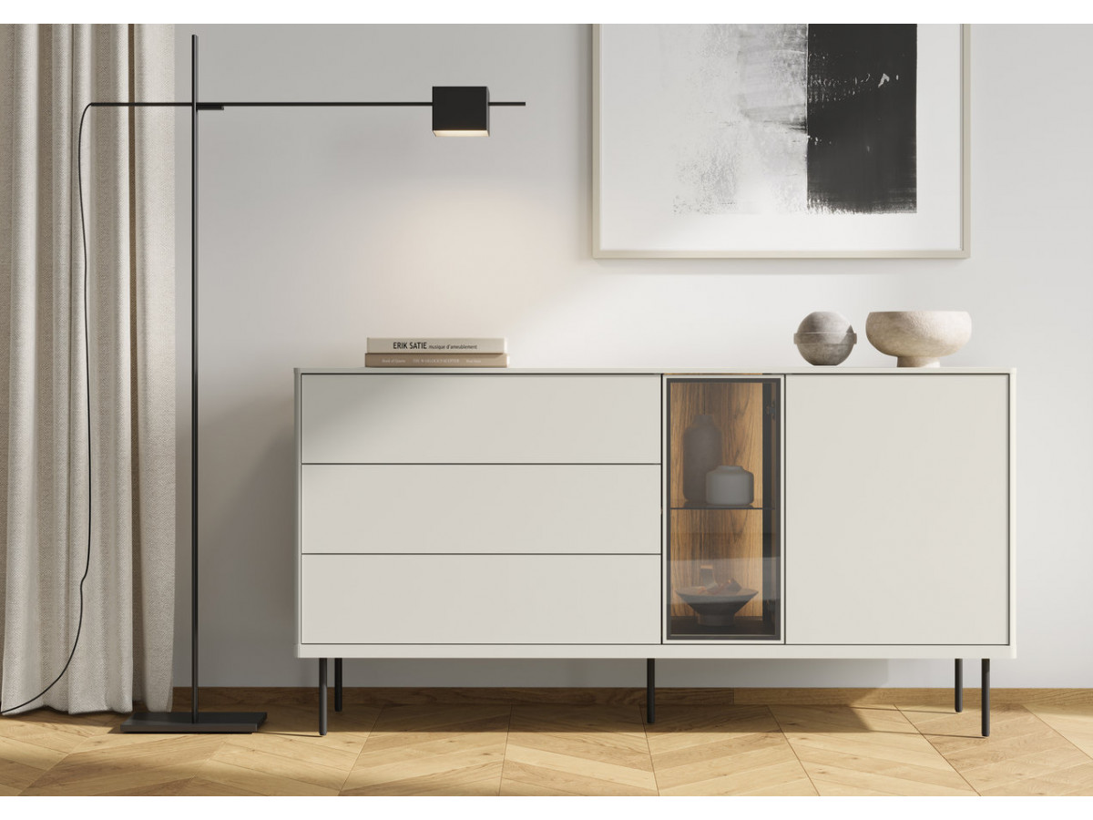 ESPERA 2-deurs, 3-laden dressoir 161 cm met LED's
