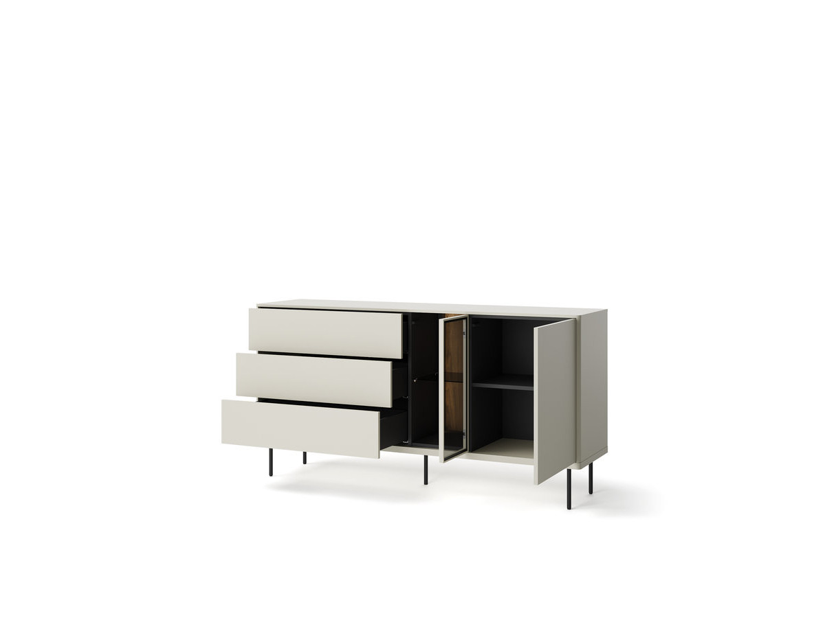 ESPERA 2-deurs, 3-laden dressoir 161 cm met LED's