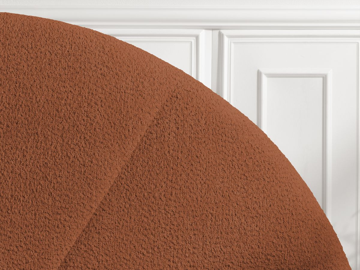 Lit coffre DORIAN bouclette terracotta — vue 6