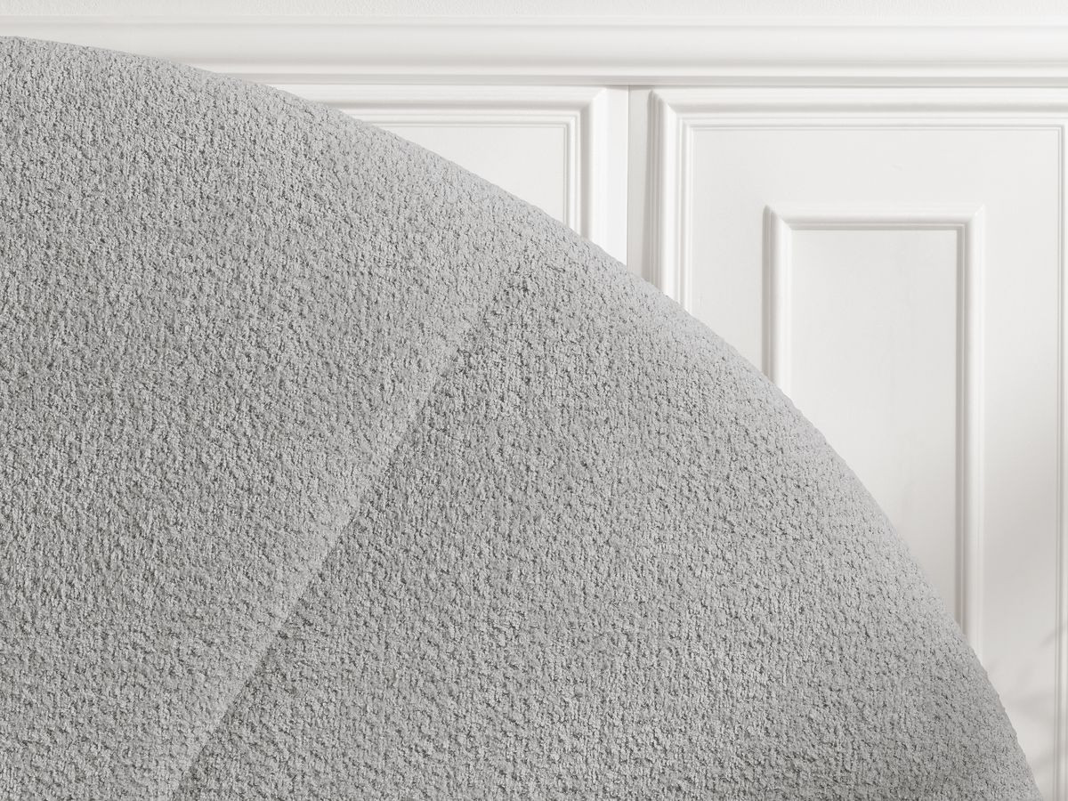 Lit coffre DORIAN bouclette gris — vue 6