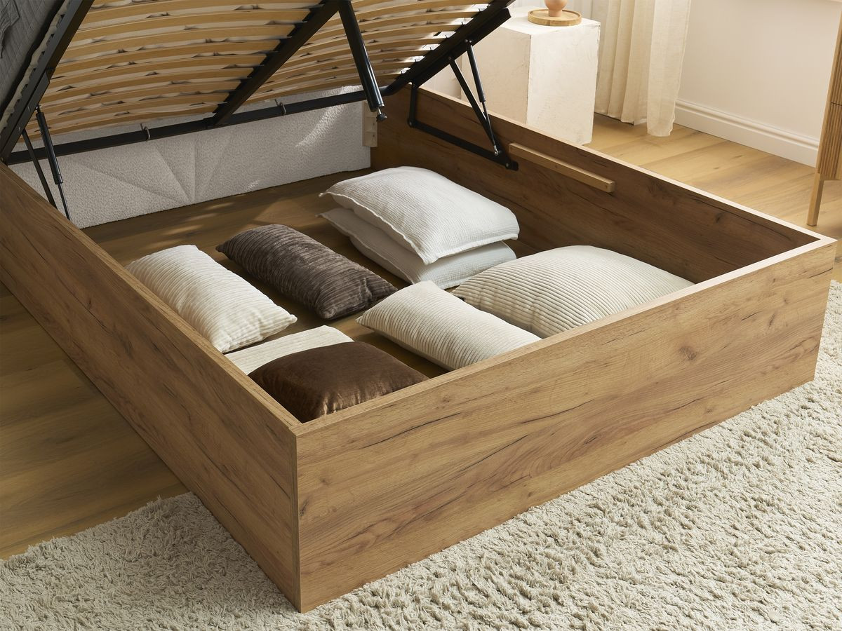 DORIAN opbergbed in badstof