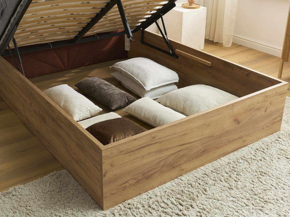 DORIAN opbergbed in badstof