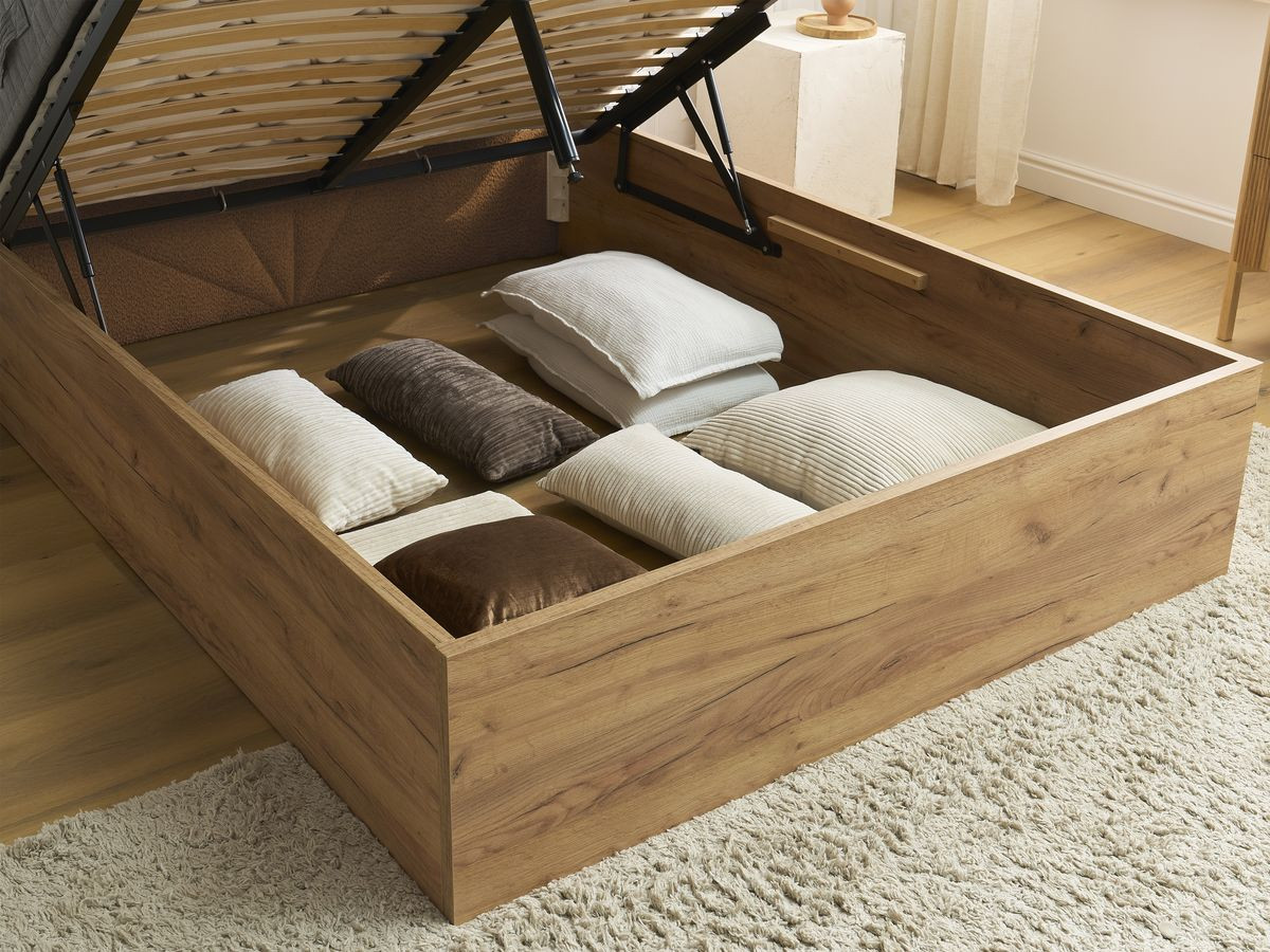DORIAN opbergbed in badstof