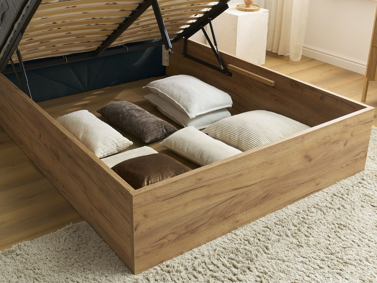 DORIAN opbergbed in badstof
