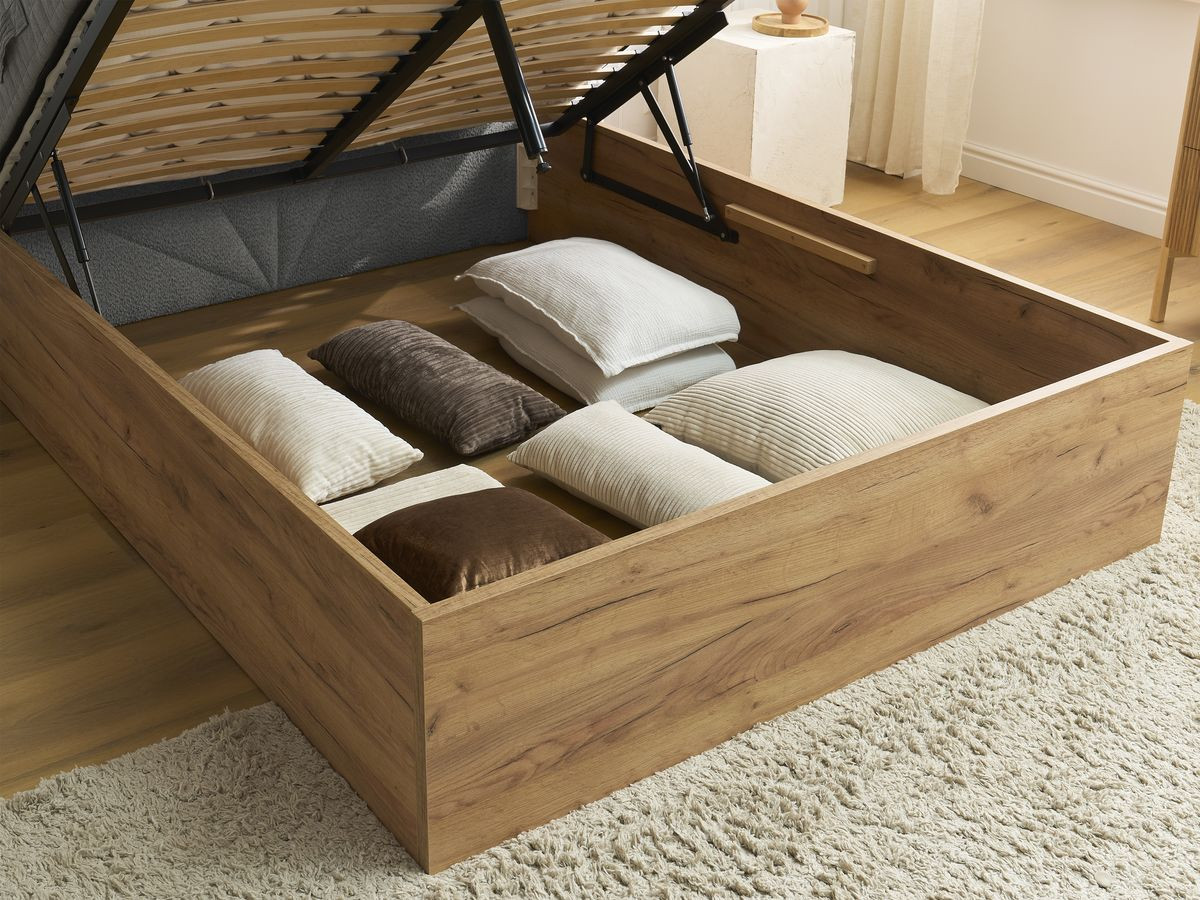 DORIAN opbergbed in badstof