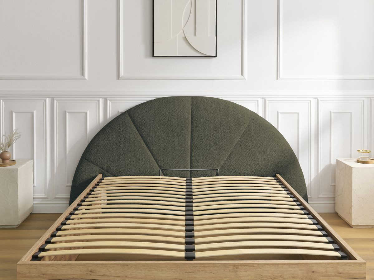 Lit coffre DORIAN bouclette vert — vue 5