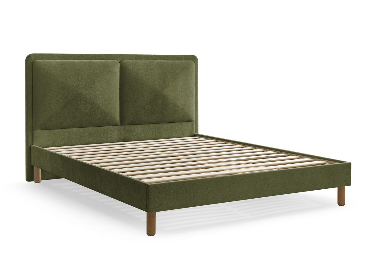 MARA bed in structuurstof met massieve lattenbodem