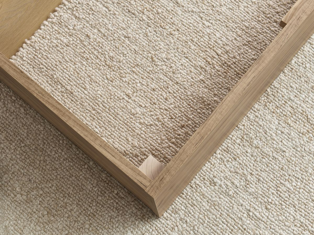 Lit coffre KUMO tissu lisse