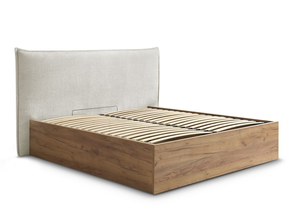 Lit coffre CHARLIE beige — vue 3