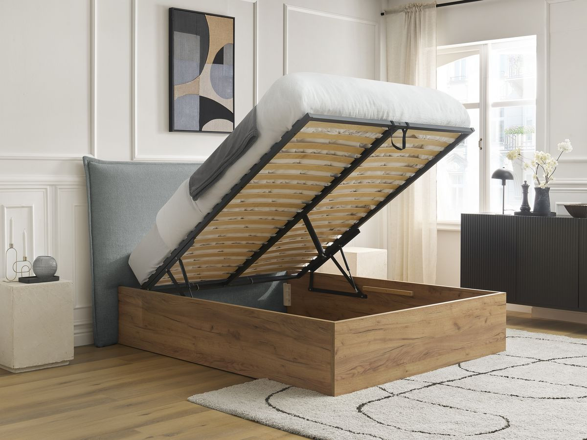 lit coffre charlie de couleur gris