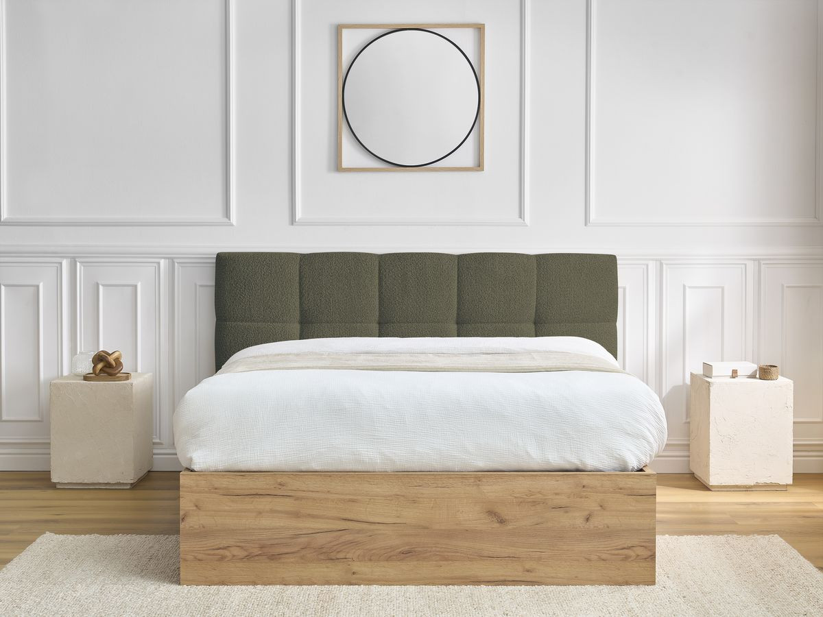 Lit coffre KUMO bouclette vert — vue 6