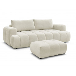 Droit convertible 3 places + pouf