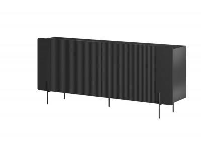 Buffet 4 portes 200 cm MATHILDE pieds noir