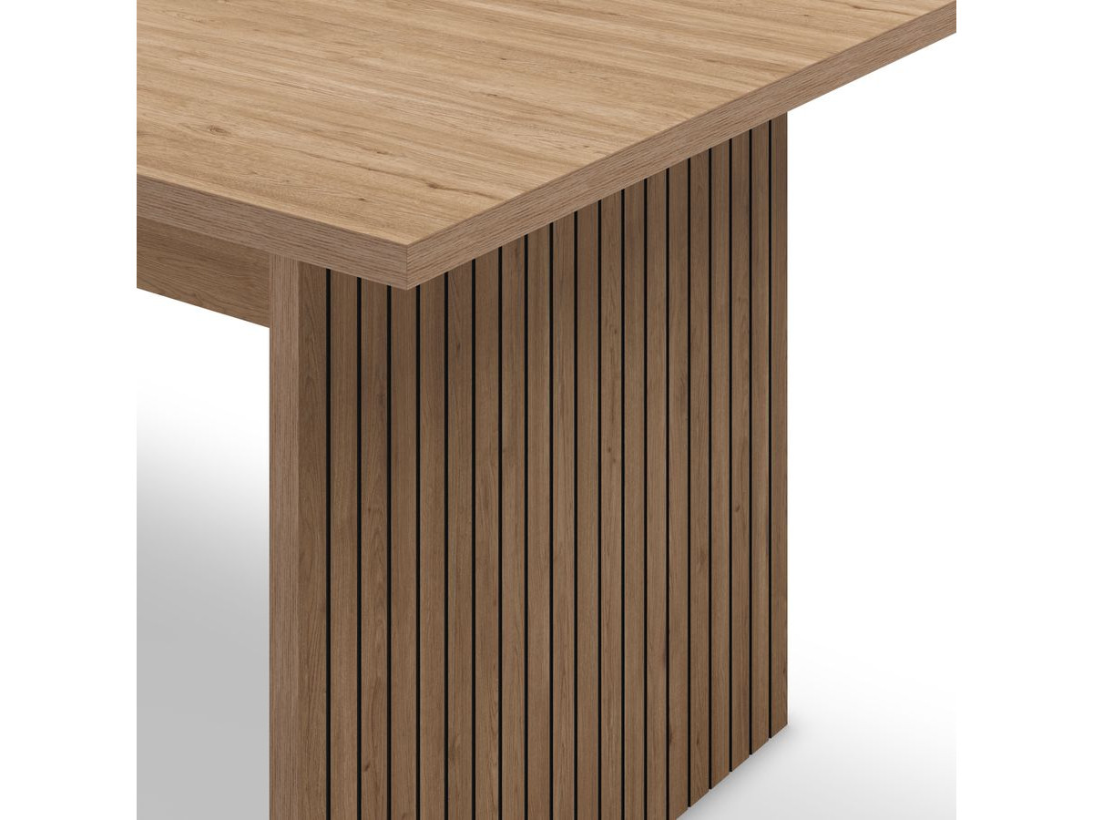Table à manger 200 cm AGATHE effet chêne