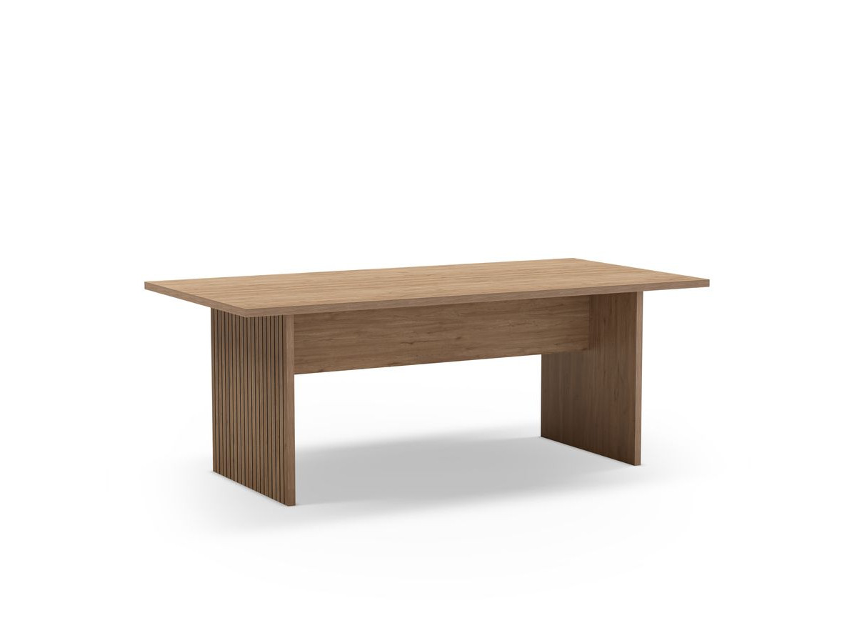 Table à manger 200 cm AGATHE effet chêne — vue 3