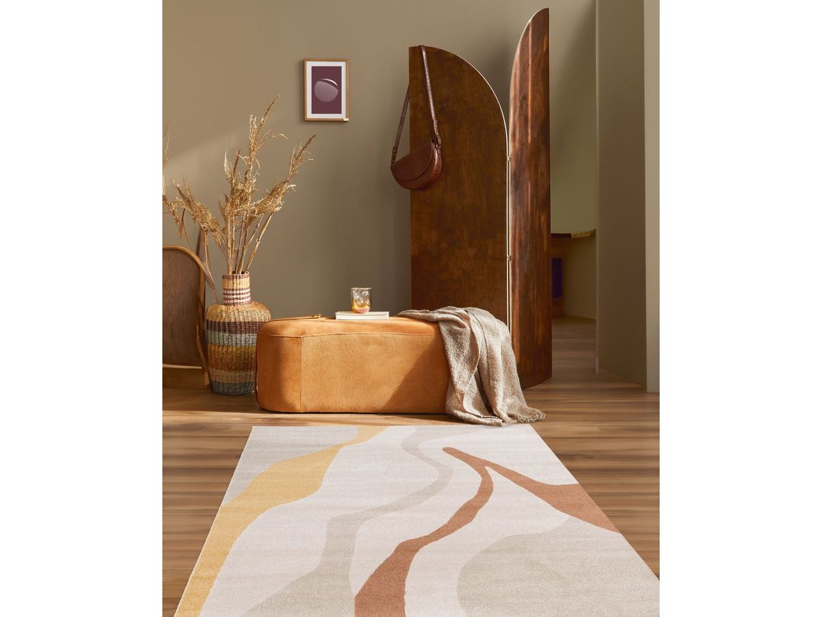 ULYS laagpolig vloerkleed met abstract patroon