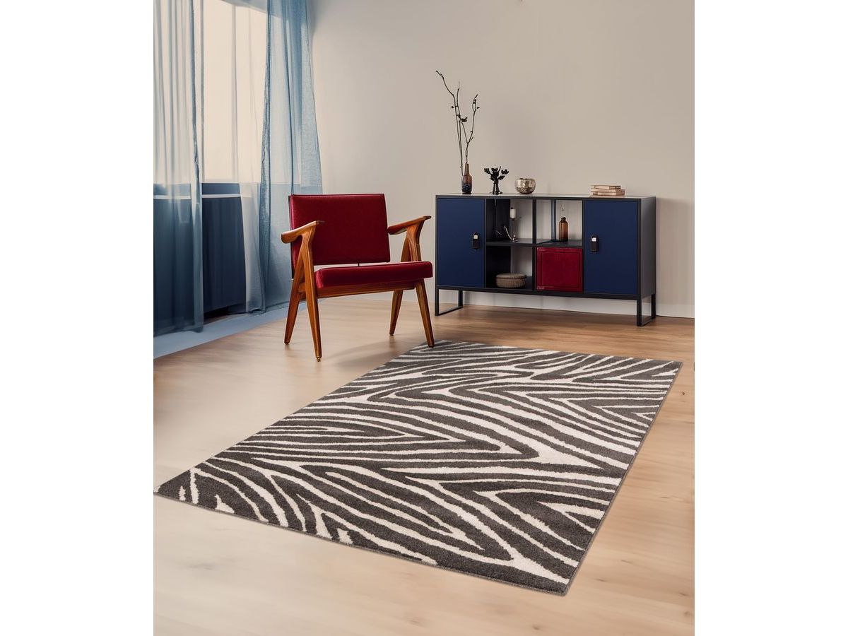 ZAYN laagpolig vloerkleed met abstract patroon