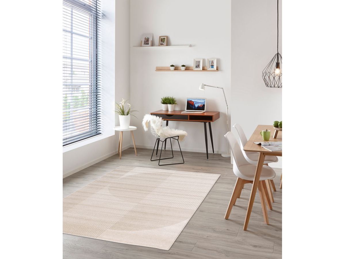 IRENA laagpolig vloerkleed met abstract patroon