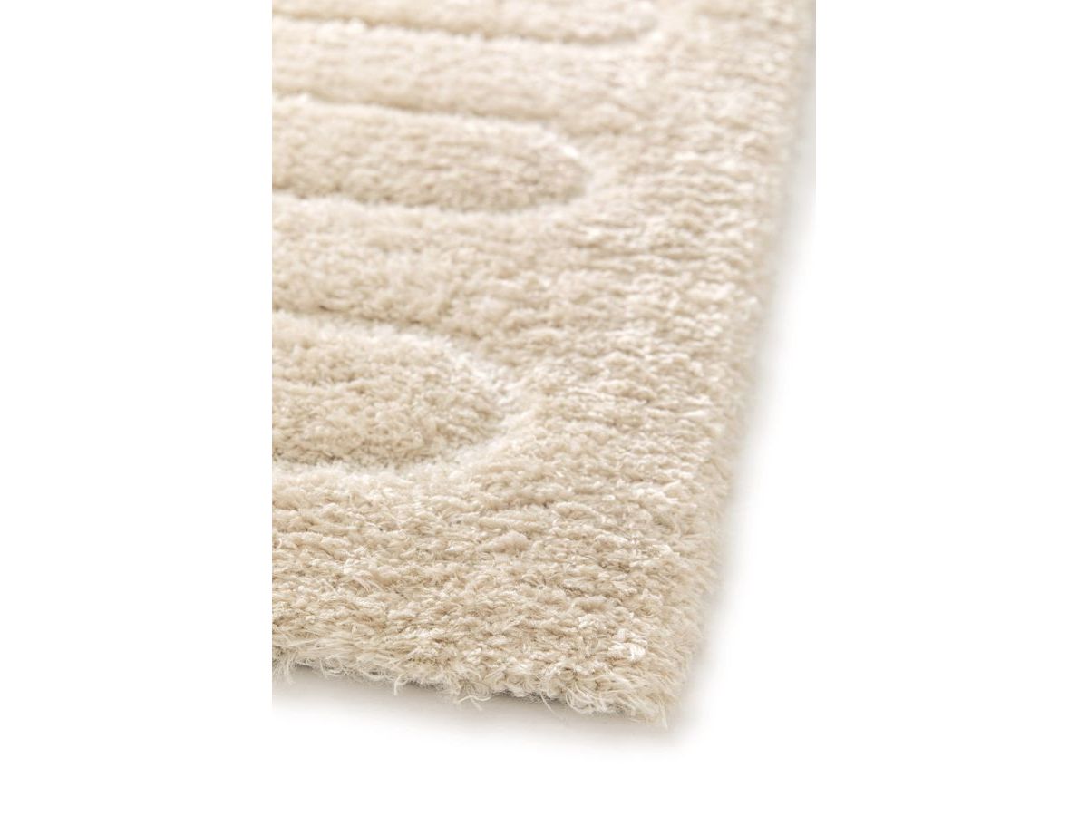 CYRELLO langpolig vloerkleed met grafisch patroon