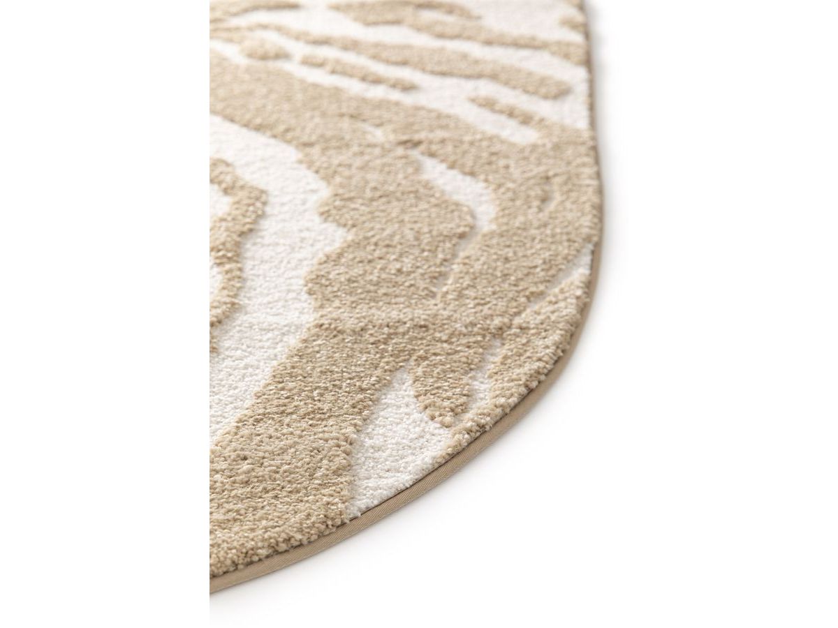 Tapis poils courts ORIAN motif abstrait marron — vue 6