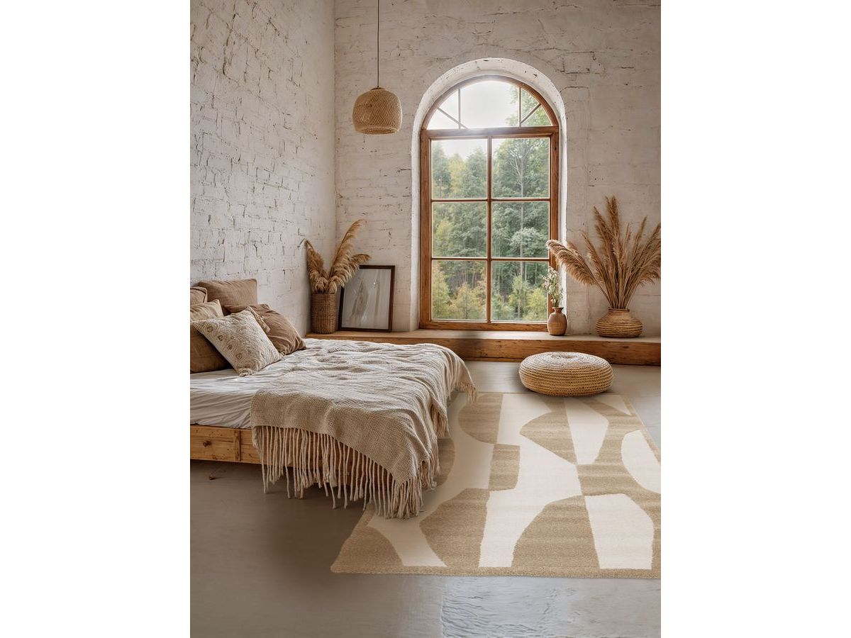 ELIOR laagpolig vloerkleed met abstract patroon