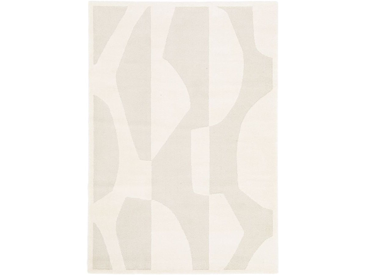 Tapis poils courts ELIOR motif abstrait beige — vue 4
