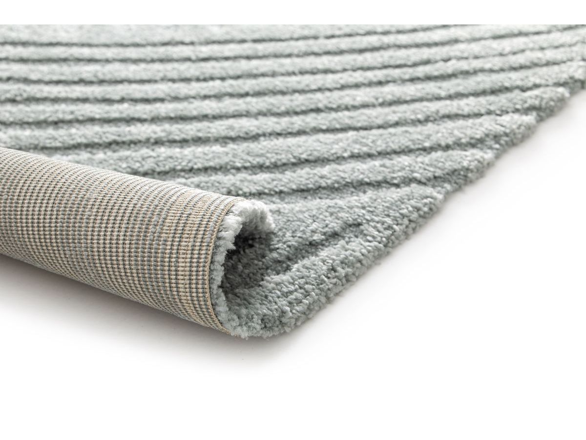 Tapis poils courts STAN motif abstrait bleu — vue 5