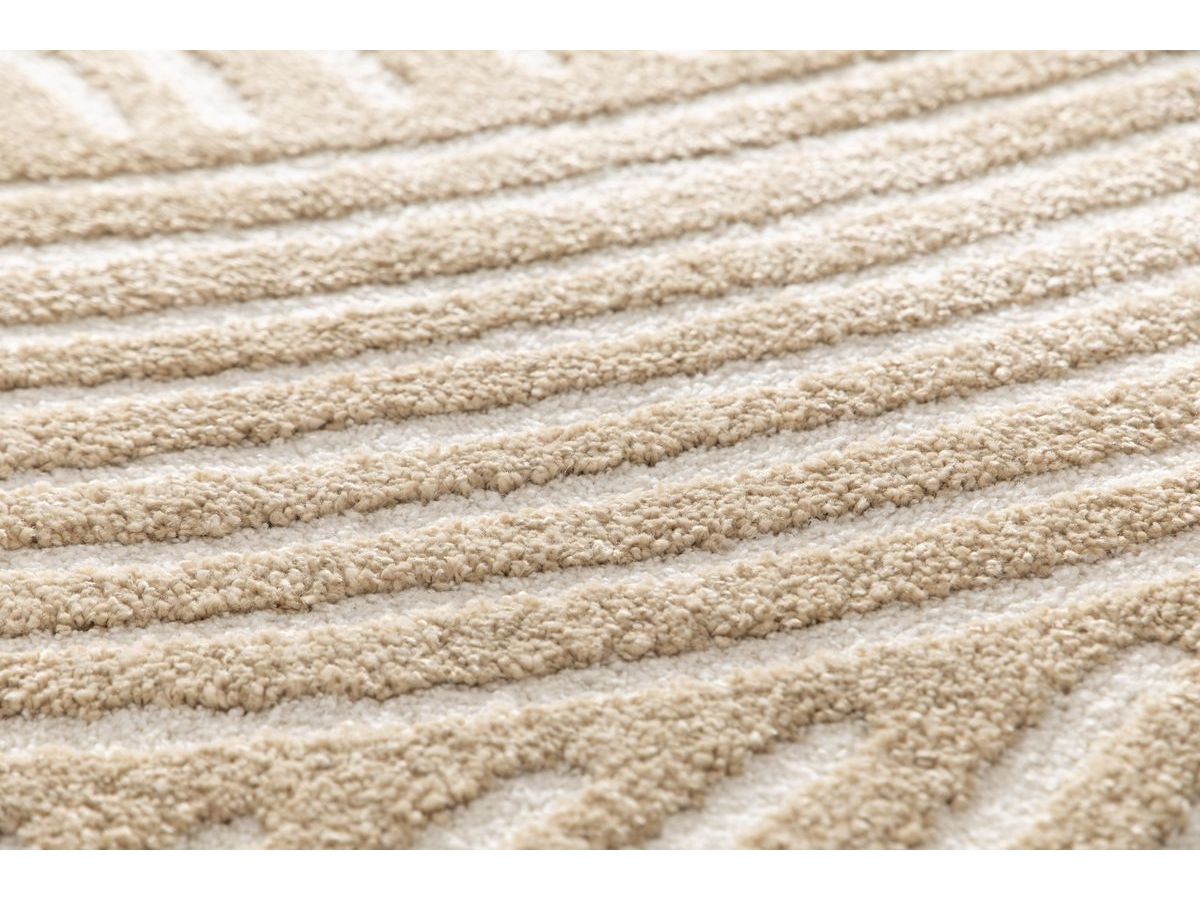 Tapis poils courts STAN motif abstrait marron — vue 6