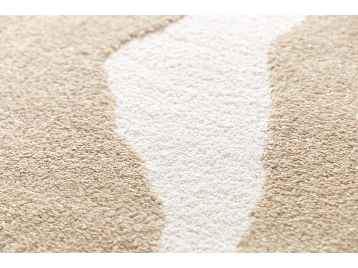 Tapis poils courts COLAS motif abstrait marron — vue 6