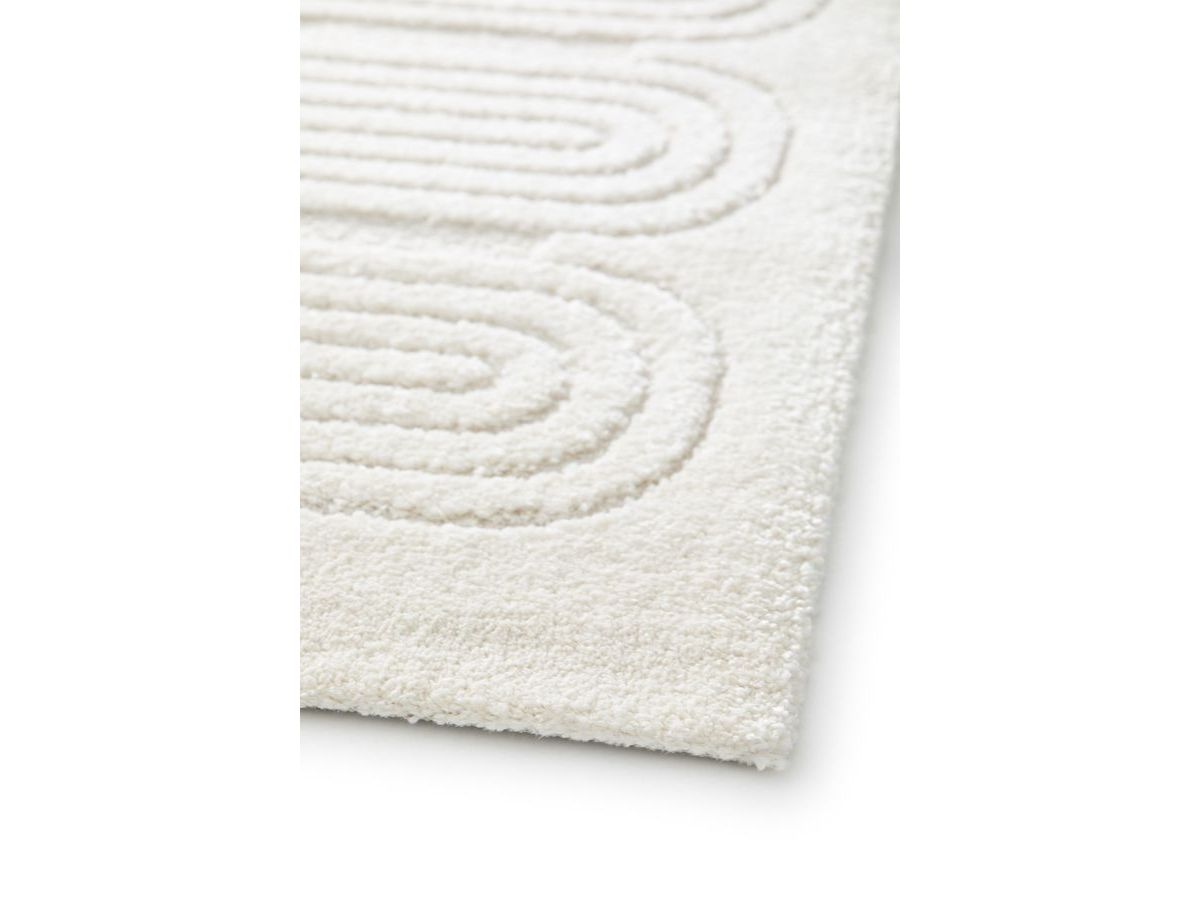 IAGO kortpolig vloerkleed met grafisch patroon