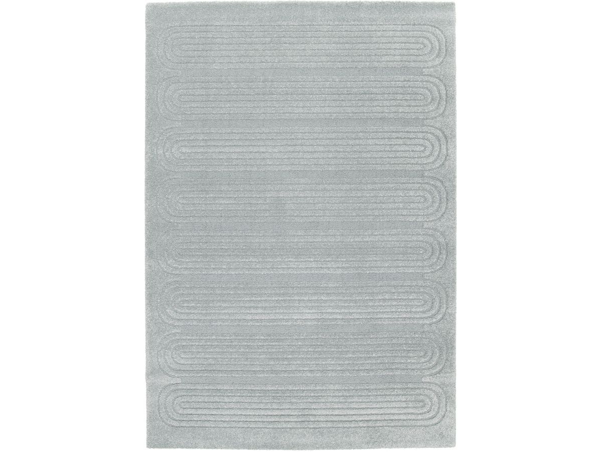 Tapis poils courts IAGO motif graphique bleu — vue 4
