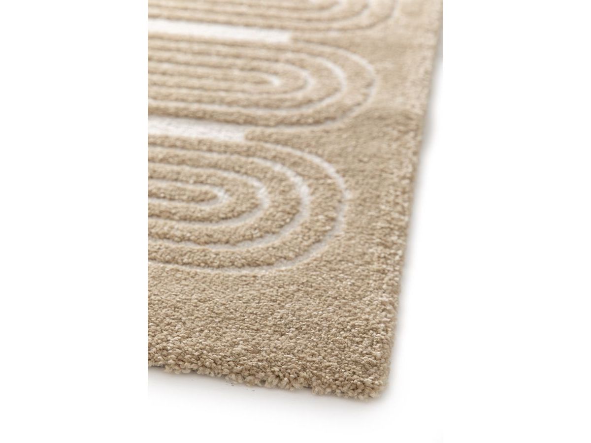 Tapis poils courts IAGO motif graphique marron — vue 6