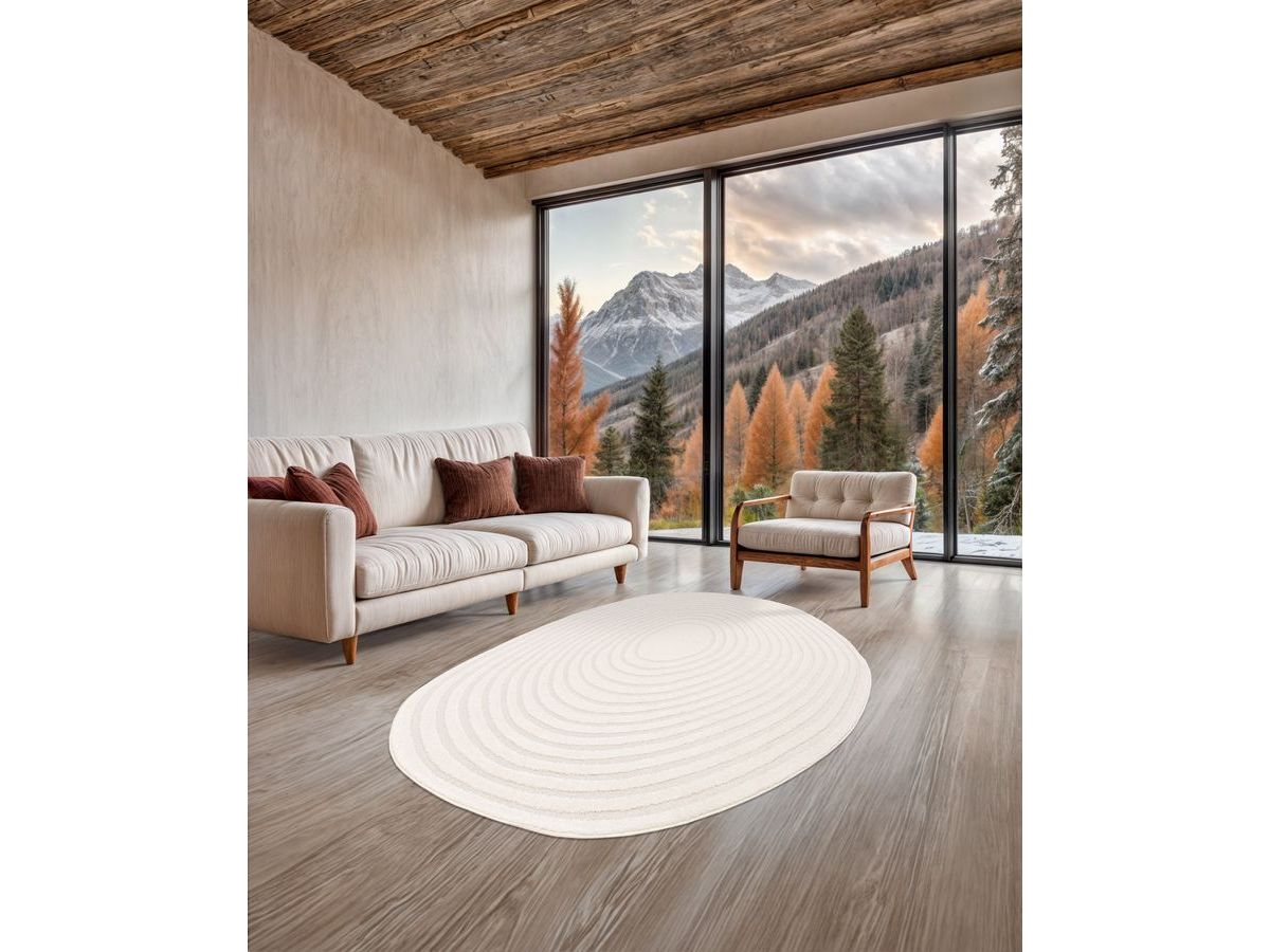 BRIAC kortpolig vloerkleed met geometrisch patroon