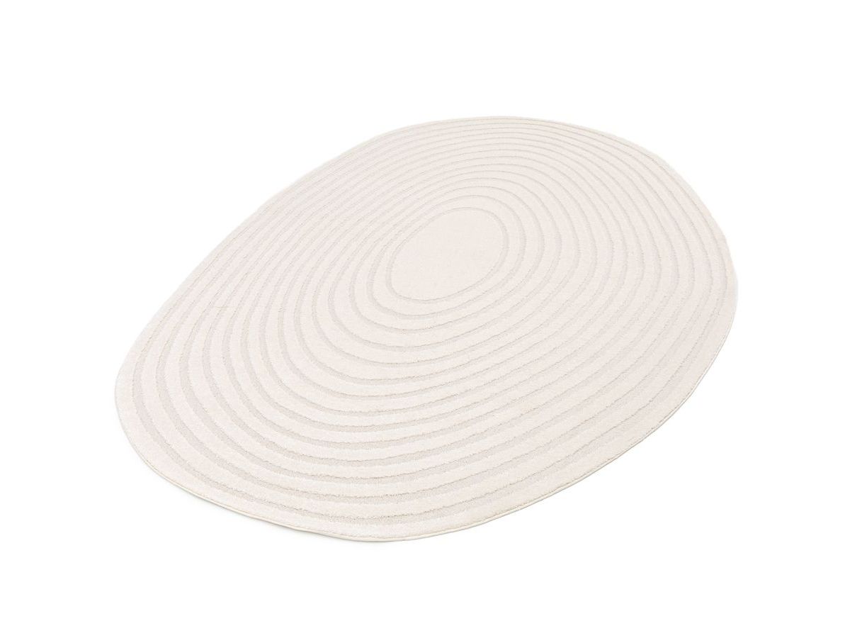 briac kortpolig vloerkleed met geometrisch patroon gekleurd beige