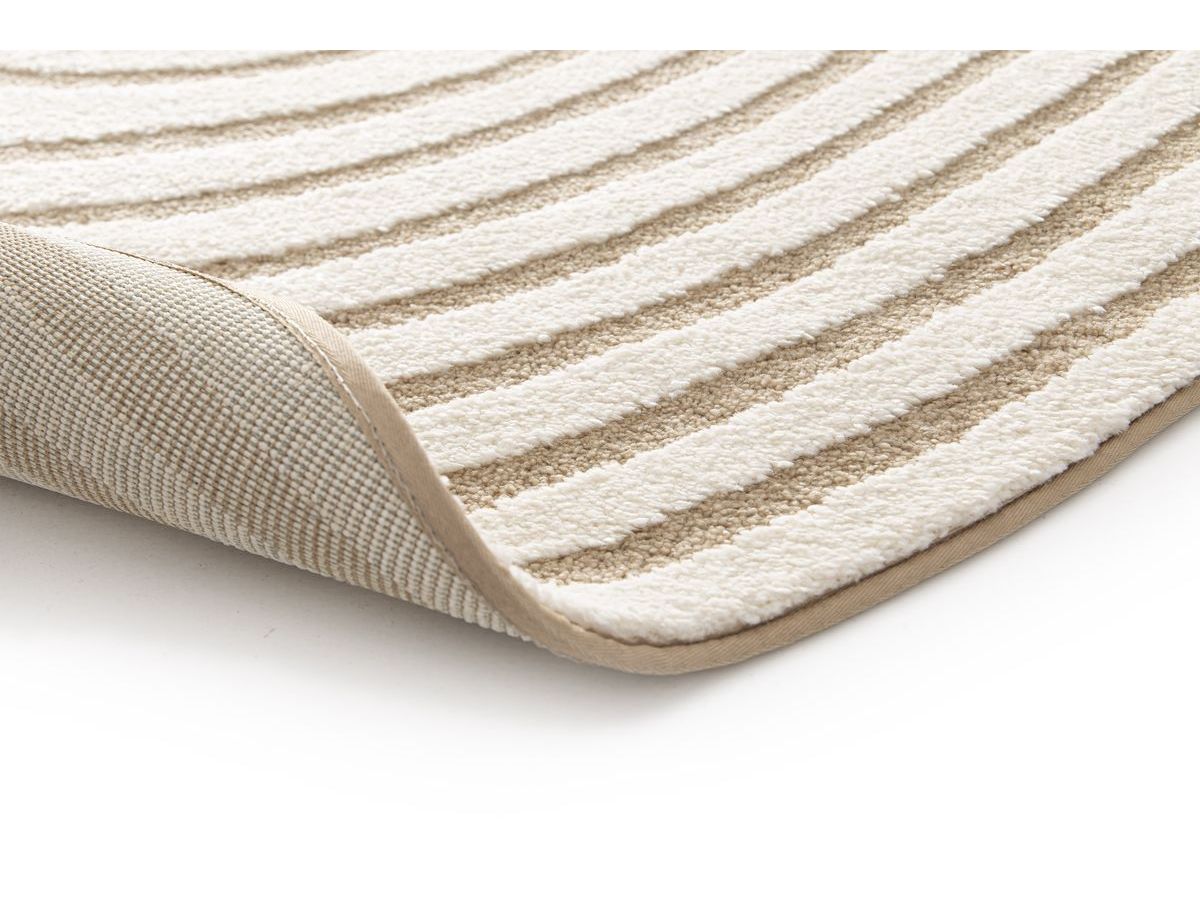 Tapis poils courts BRIAC motif géométrique marron — vue 4