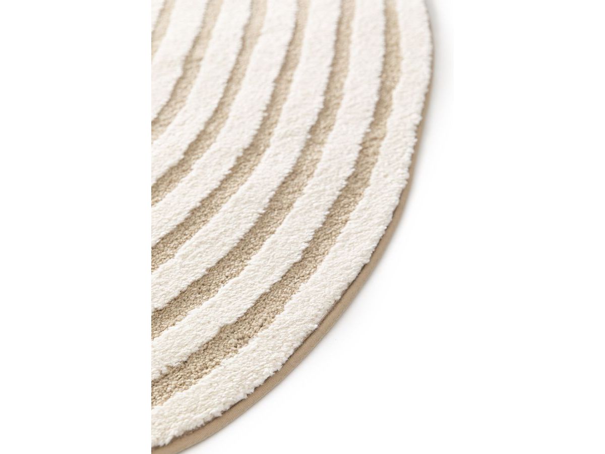 Tapis poils courts BRIAC motif géométrique marron — vue 5