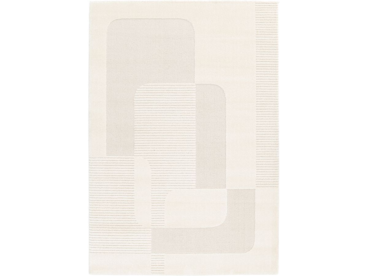 CLOTAIRE kortpolig vloerkleed met abstract patroon