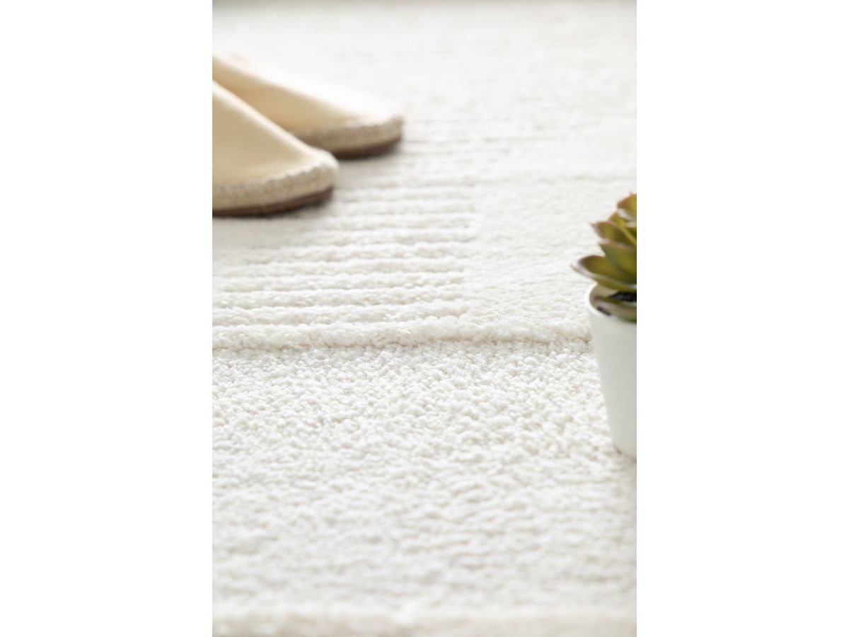 CLOTAIRE kortpolig vloerkleed met abstract patroon