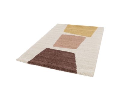 Tapis poils longs LEANDRE motif géométrique