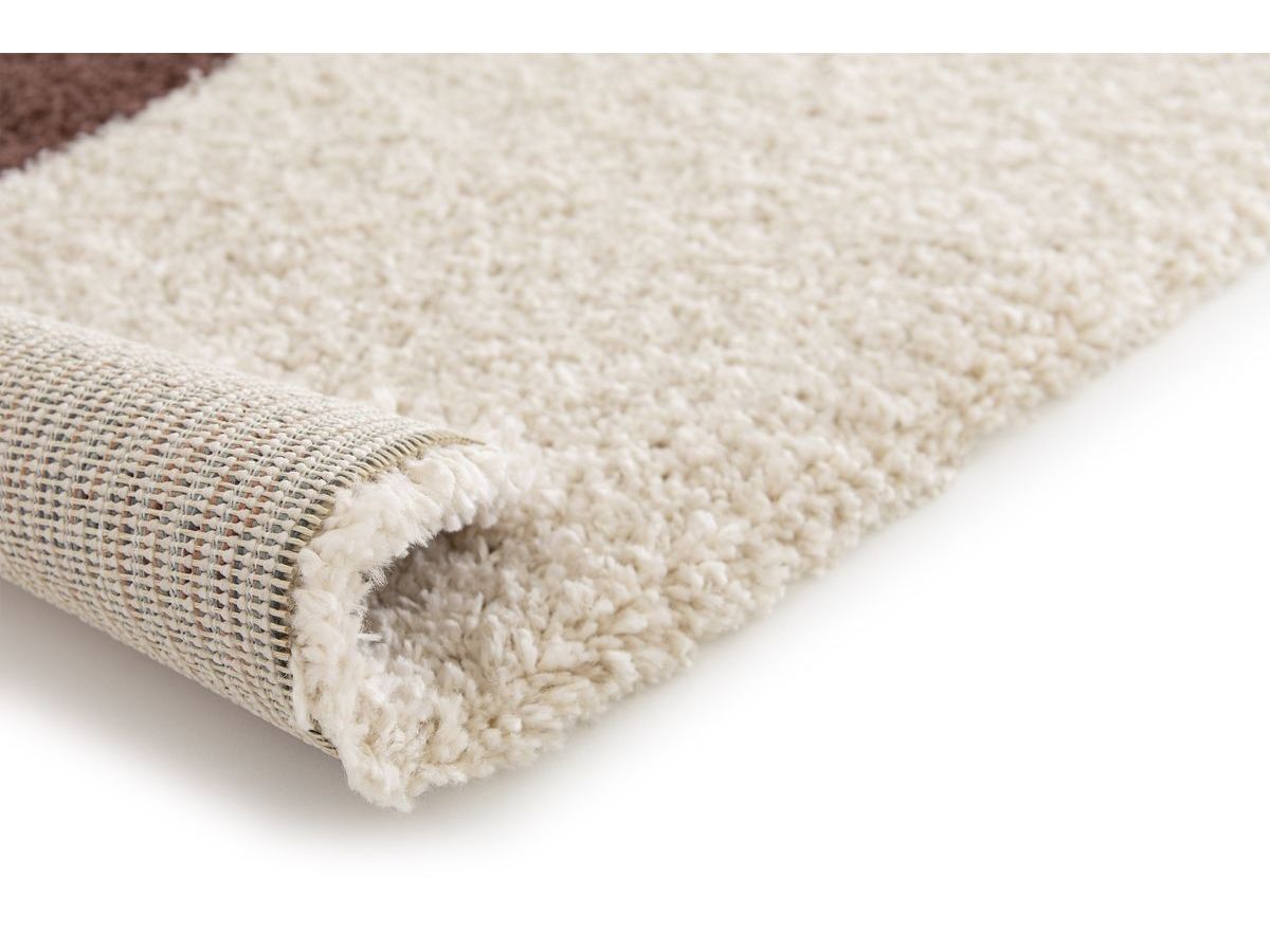 LEANDRE langpolig vloerkleed met geometrisch patroon