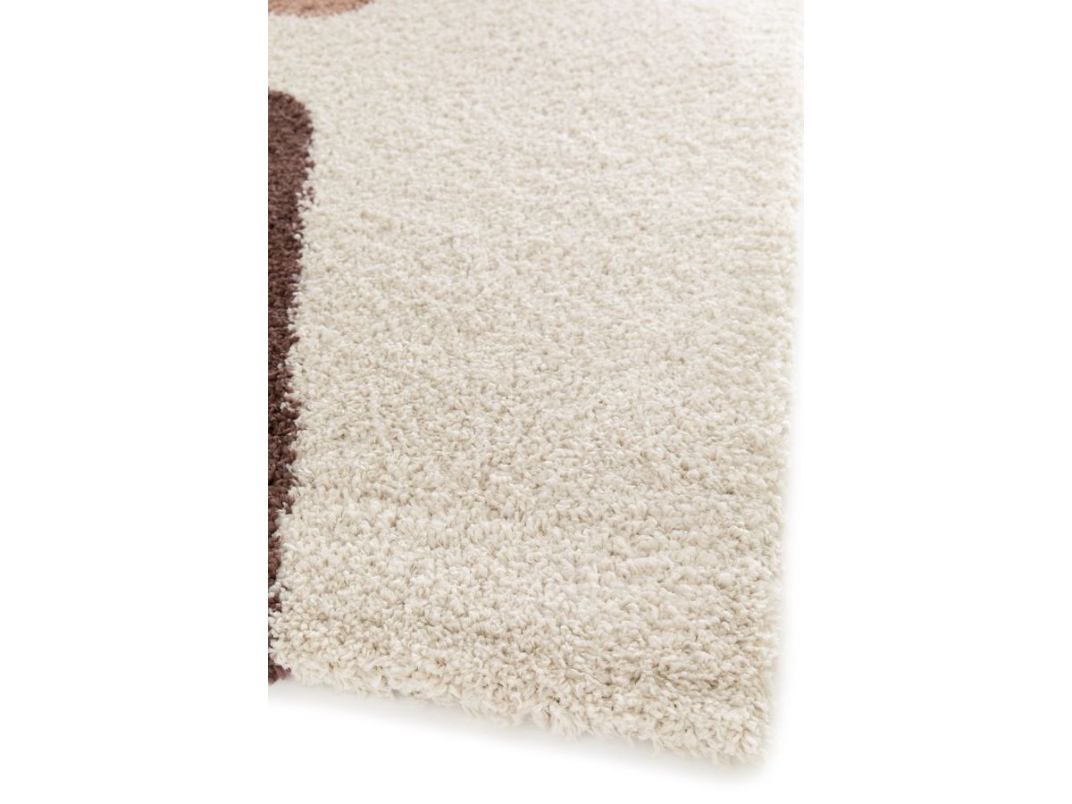 Tapis poils longs LEANDRE motif géométrique