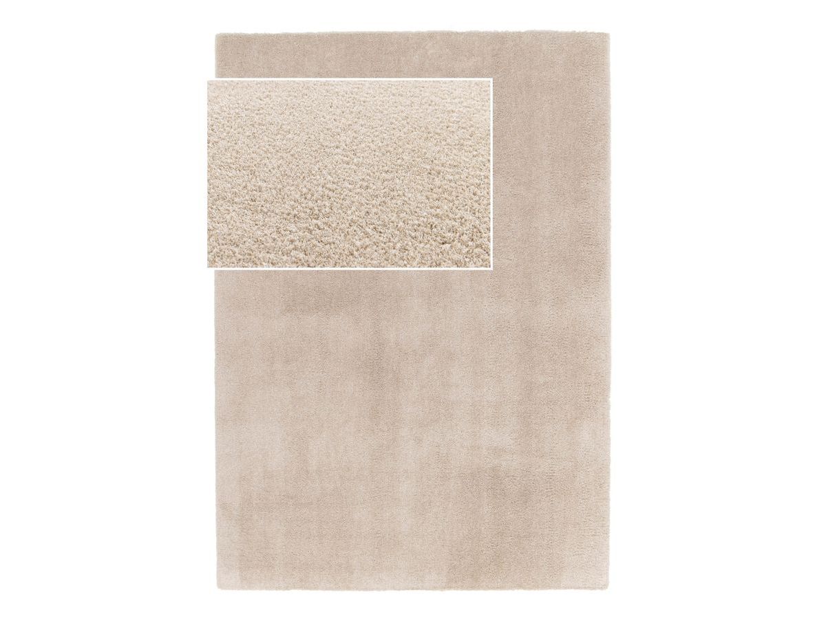 SIMEO effen wasbaar laagpolig vloerkleed