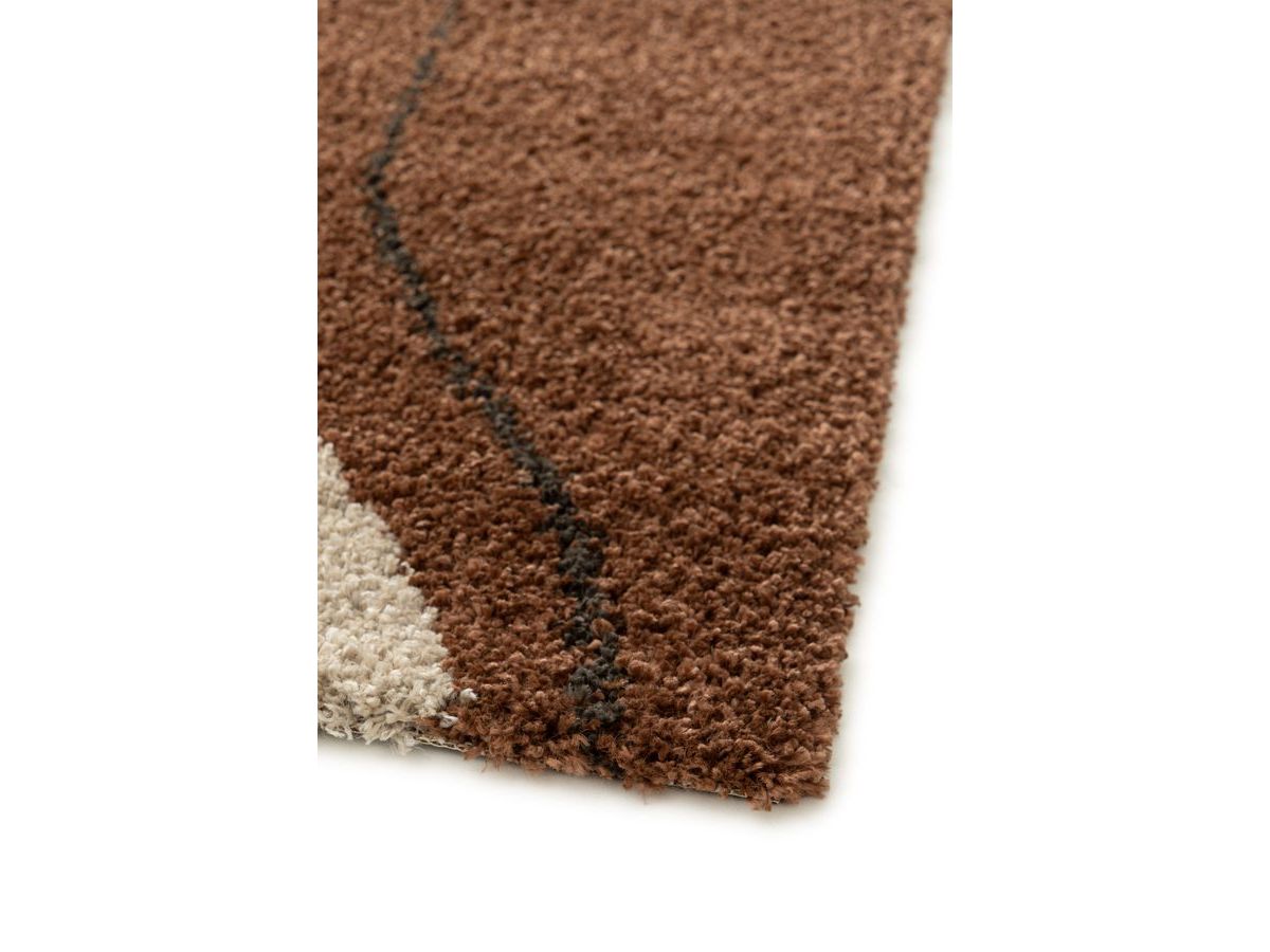 LALOU shaggy vloerkleed met abstract patroon