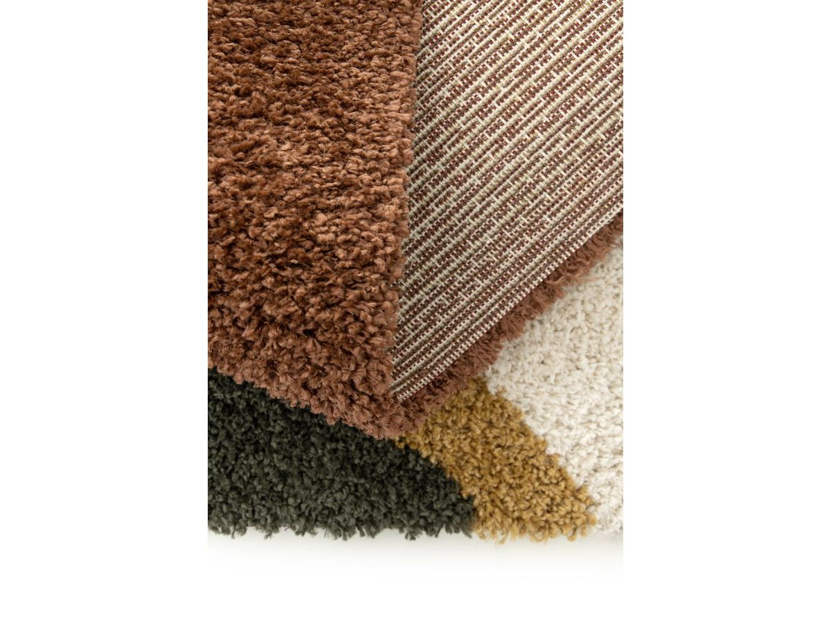 LALOU shaggy vloerkleed met abstract patroon