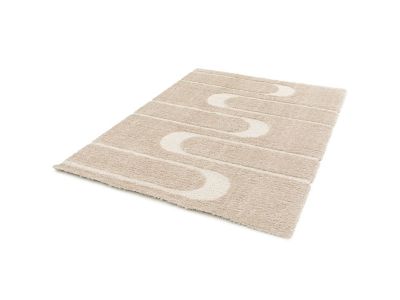 Tapis poils longs CALEB motif graphique