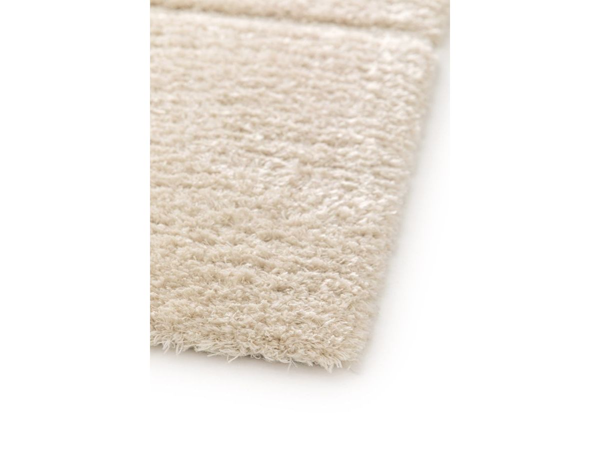 Tapis poils longs CALEB motif graphique beige — vue 6