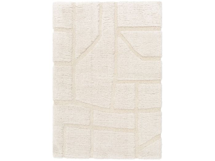 Tapis poils longs MARINA motif graphique