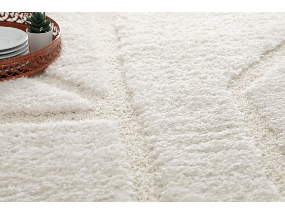 Tapis poils longs MARINA motif graphique