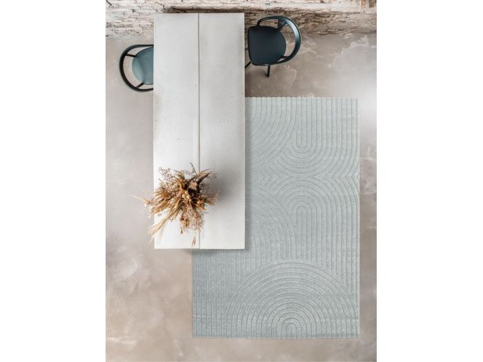 Tapis poils ras HERVE motif abstrait